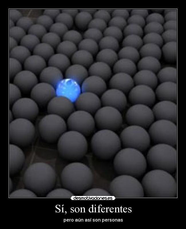 Sí, son diferentes -