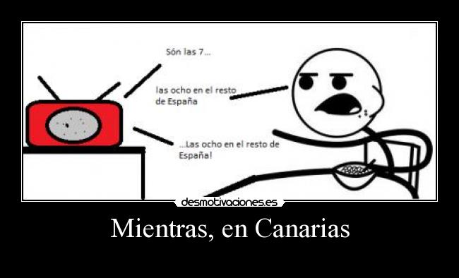 Mientras, en Canarias -