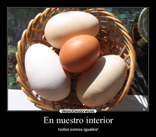 En nuestro interior - todos somos iguales!
