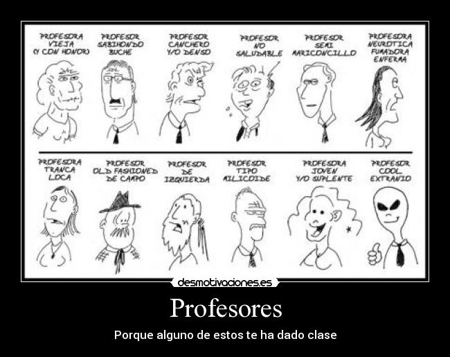 Profesores - Porque alguno de estos te ha dado clase