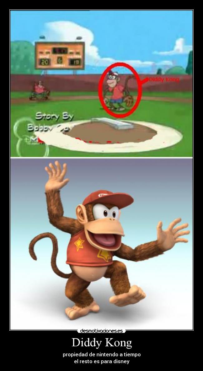 Diddy Kong - propiedad de nintendo a tiempo
el resto es para disney