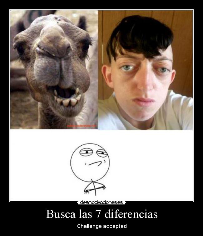 Busca las 7 diferencias - Challenge accepted