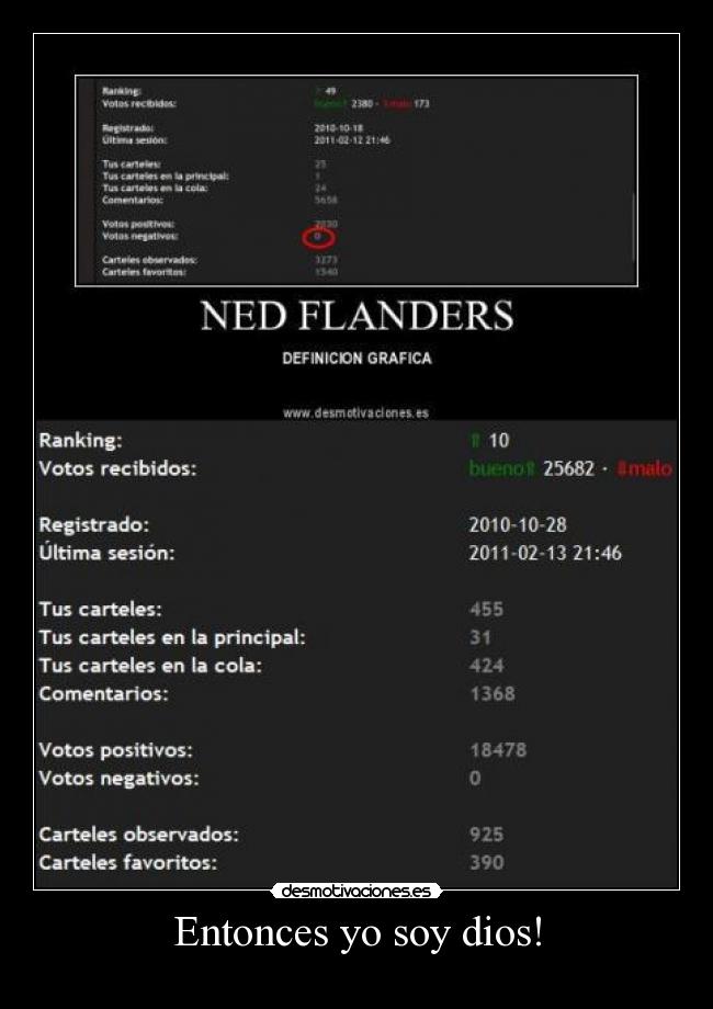 Entonces yo soy dios! -