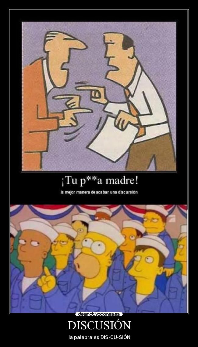 DISCUSIÓN - la palabra es DIS-CU-SIÓN