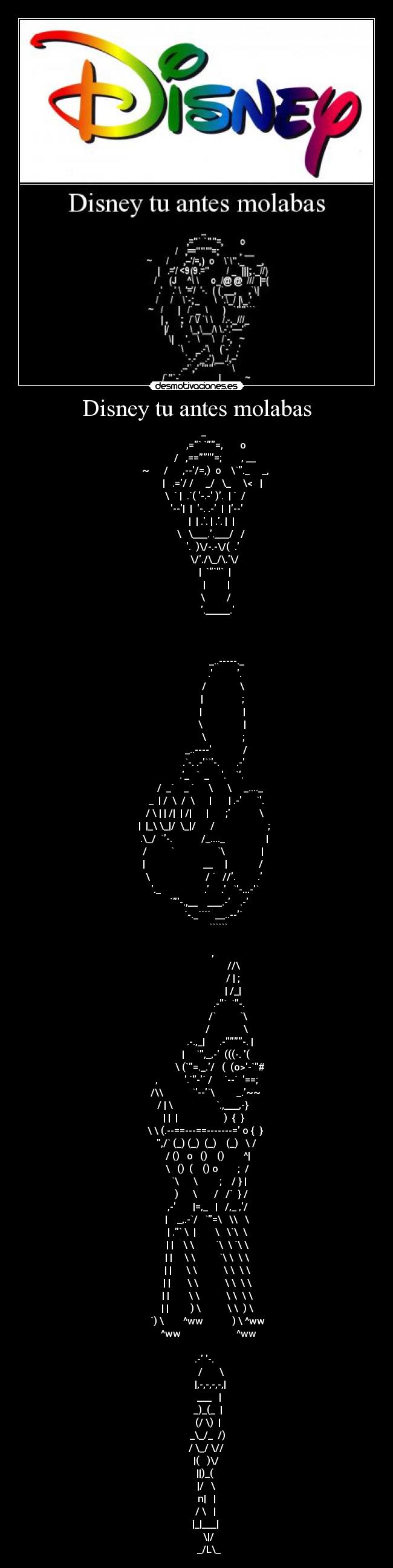 carteles disney desmotivaciones