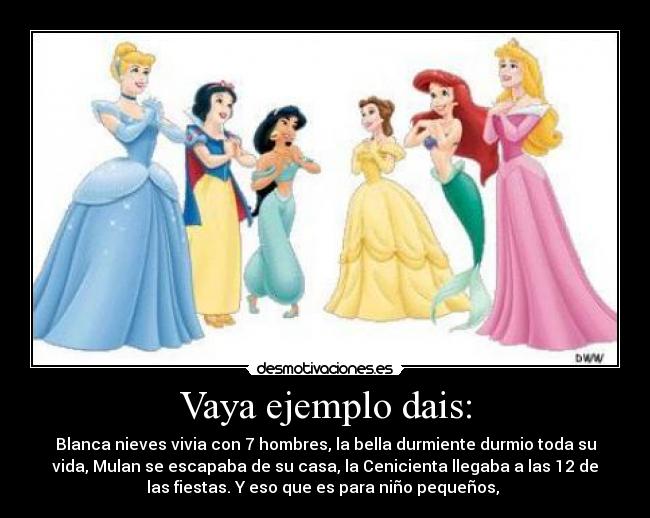 Vaya ejemplo dais: -