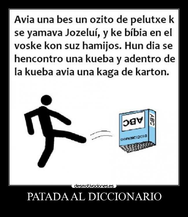 PATADA AL DICCIONARIO -