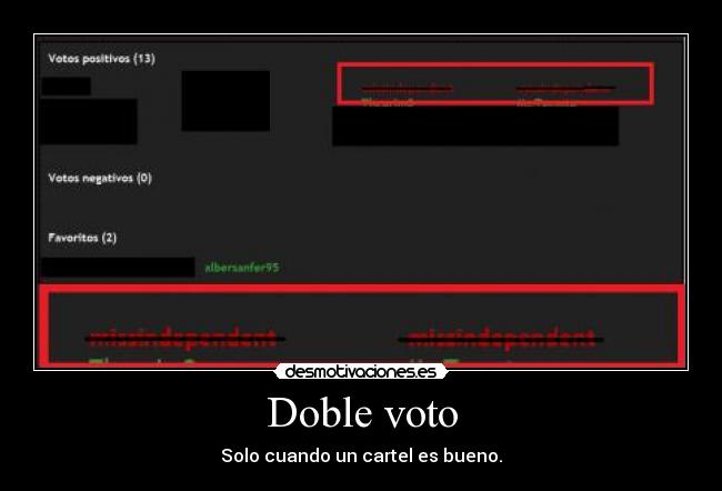 carteles doble voto albersanfer95 desmotivaciones