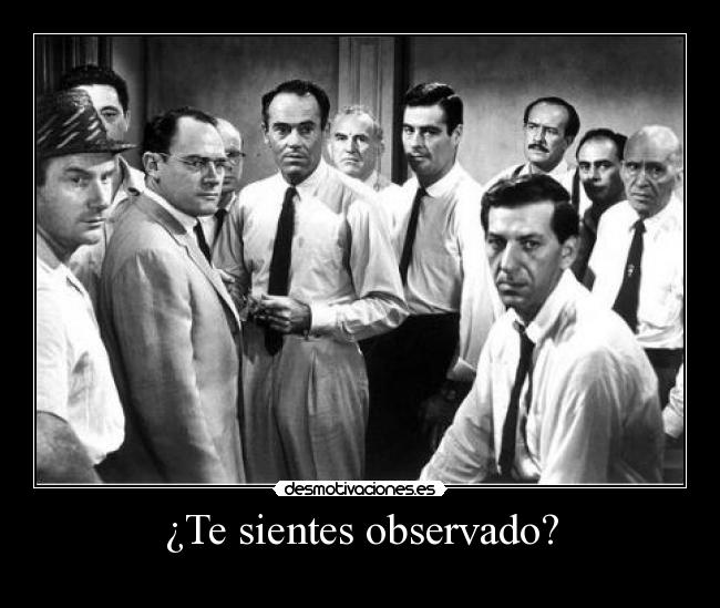 ¿Te sientes observado? -