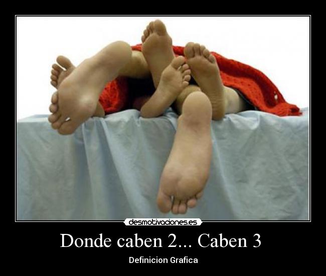 Donde caben 2... Caben 3 - Definicion Grafica
