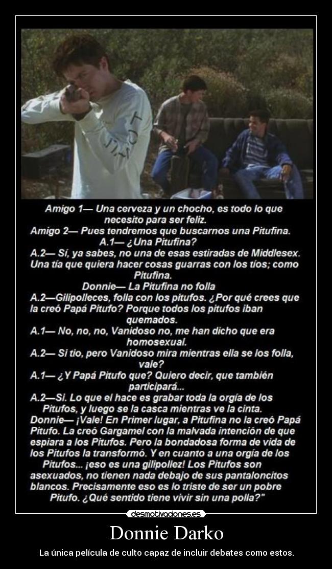 carteles donnie darko pelicula debates estupidos desmotivaciones