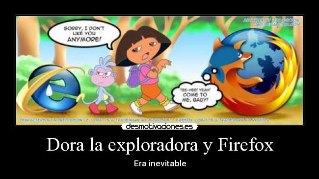 Dora la exploradora y Firefox -