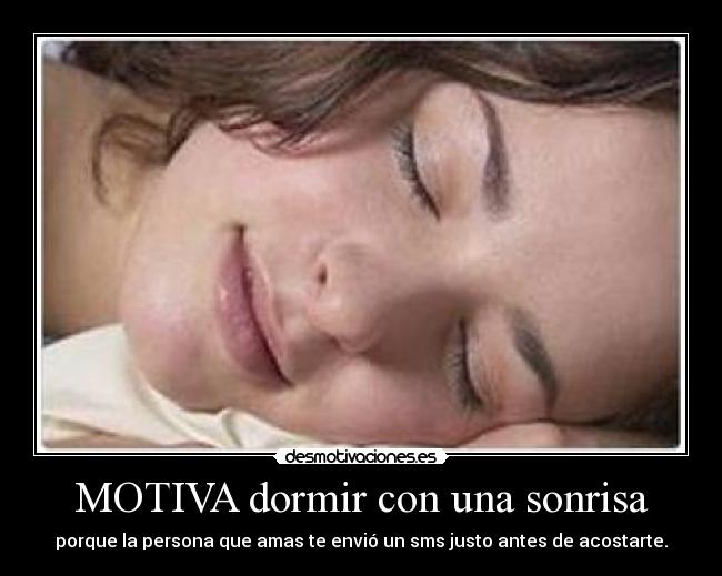 MOTIVA dormir con una sonrisa -