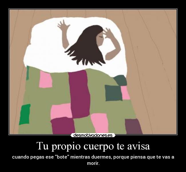 carteles bote cama cierto desmotivaciones