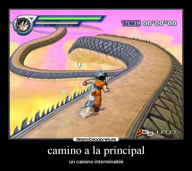 camino a la principal -