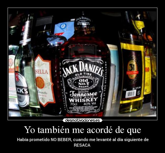 Yo también me acordé de que -