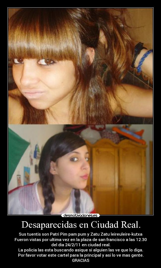 Desaparecidas en Ciudad Real. -