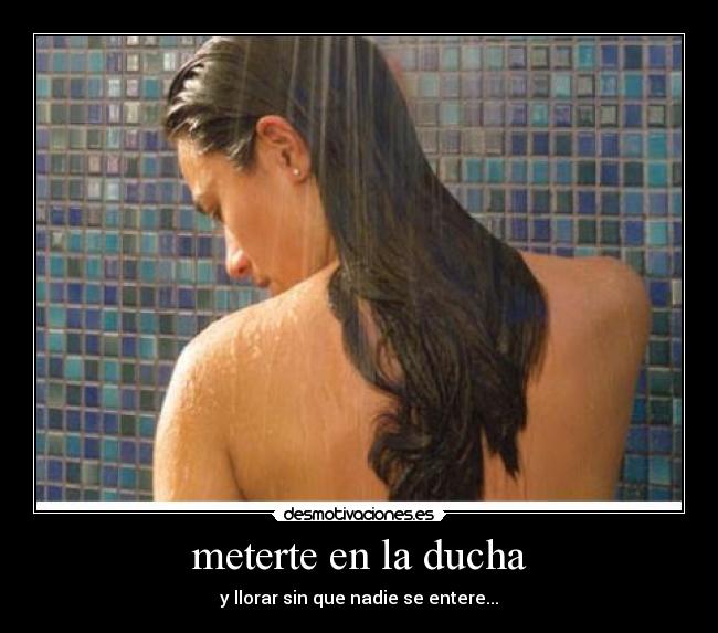 carteles ducha desmotivaciones