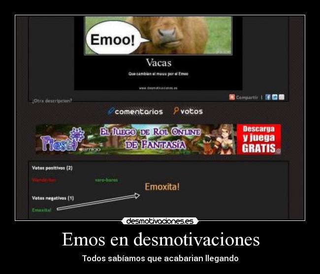 Emos en desmotivaciones - Todos sabíamos que acabarian llegando