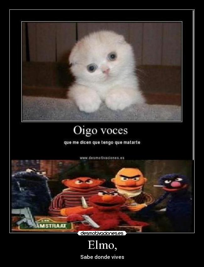 Elmo, - Sabe donde vives