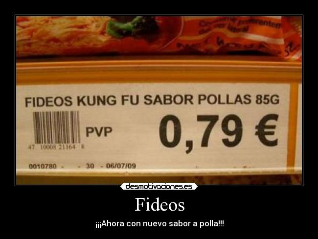 carteles fideos polla desmotivaciones