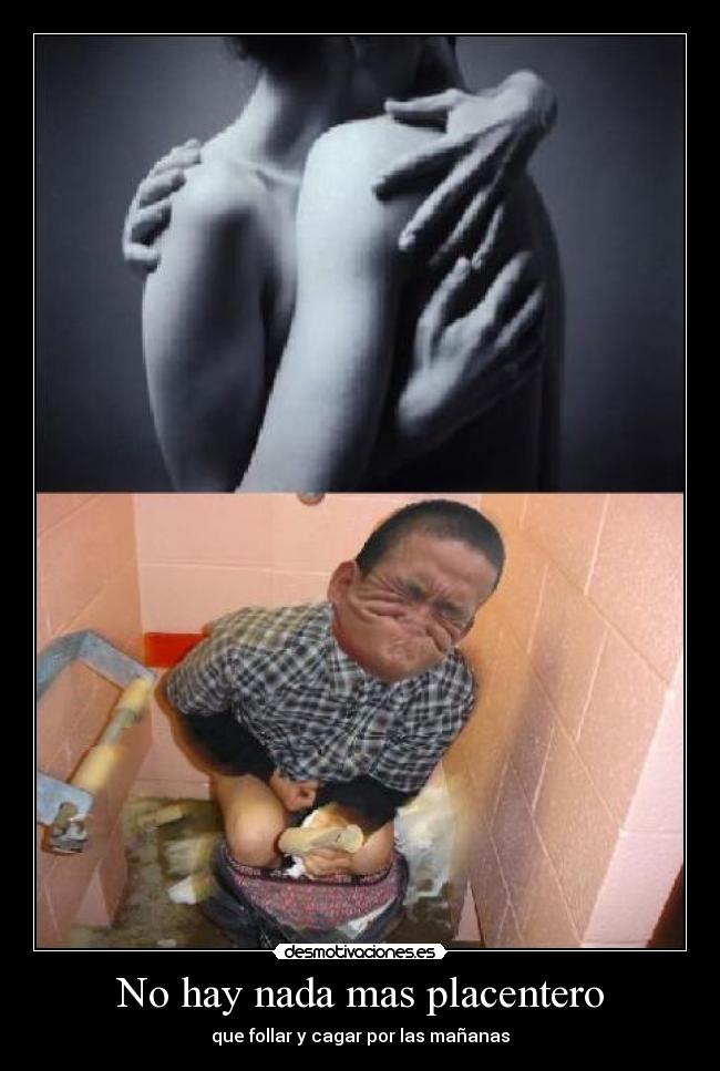 No hay nada mas placentero - que follar y cagar por las mañanas