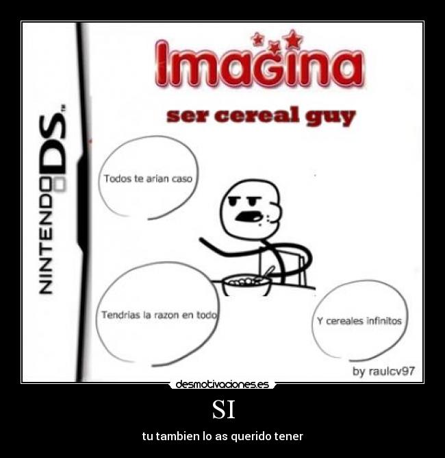 SI - tu tambien lo as querido tener