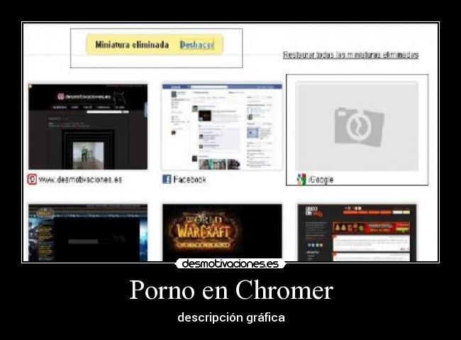 Porno en Chromer - descripción gráfica