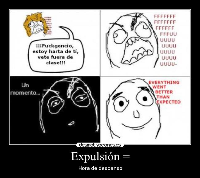 carteles expulsion descanso desmotivaciones