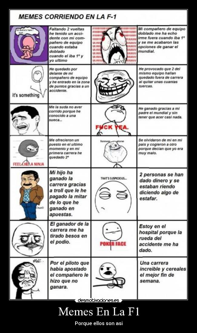 Memes En La F1 - Porque ellos son asi