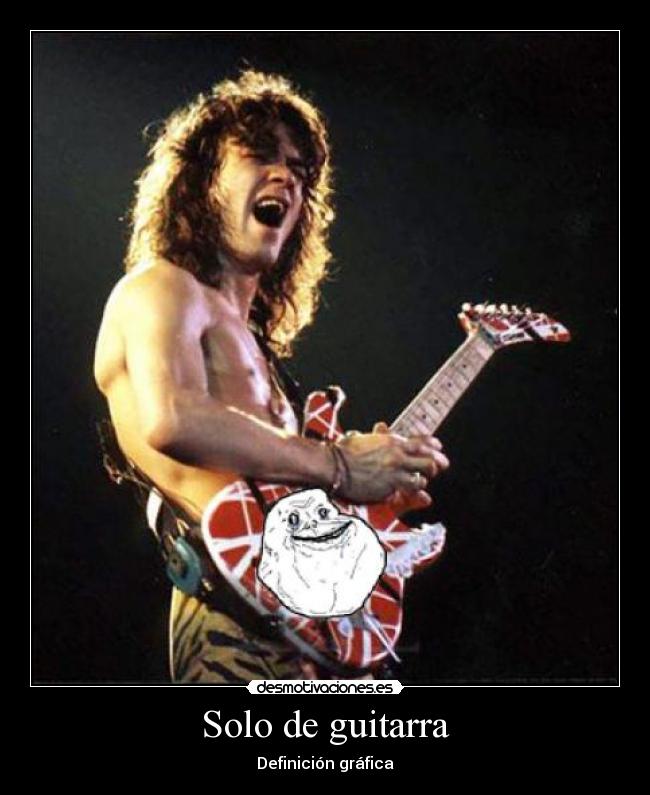 Solo de guitarra - Definición gráfica