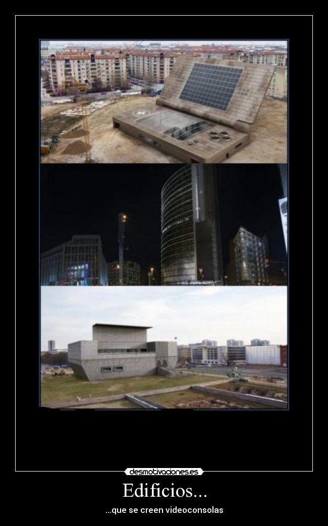 carteles edificio consola desmotivaciones