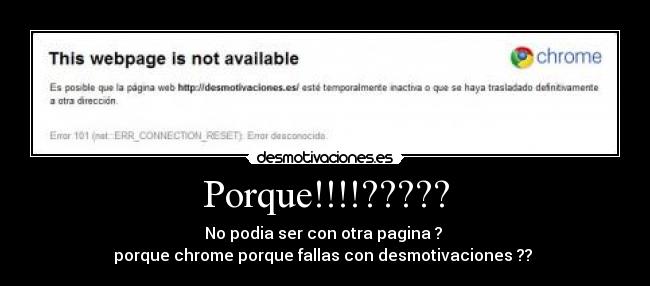 Porque!!!!????? -