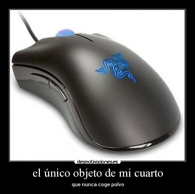 el único objeto de mi cuarto -