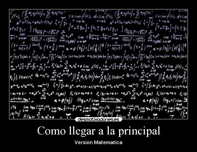 Como llegar a la principal -