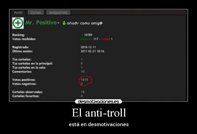 El anti-troll - está en desmotivaciones