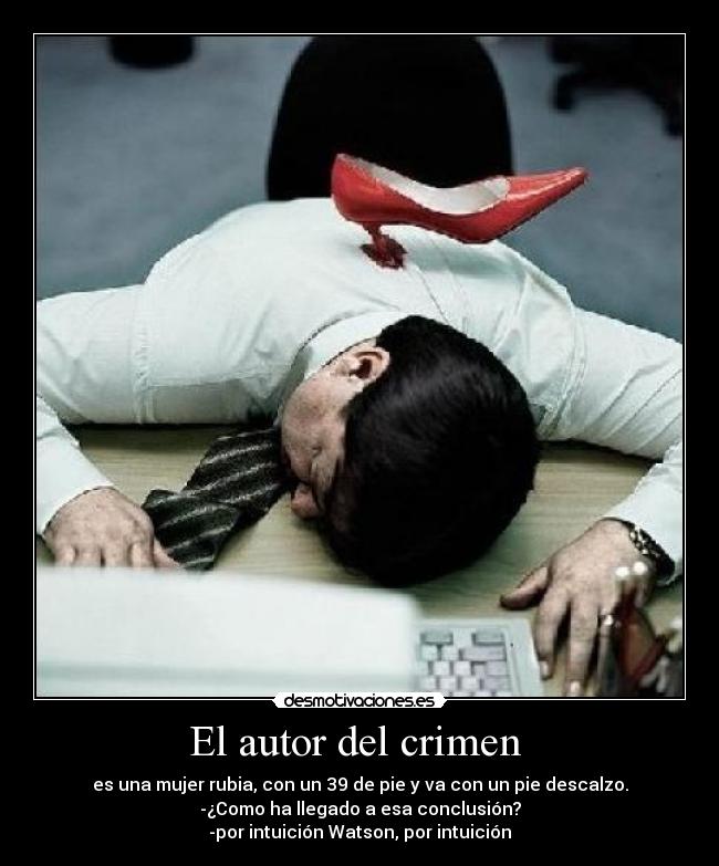 El autor del crimen  - 