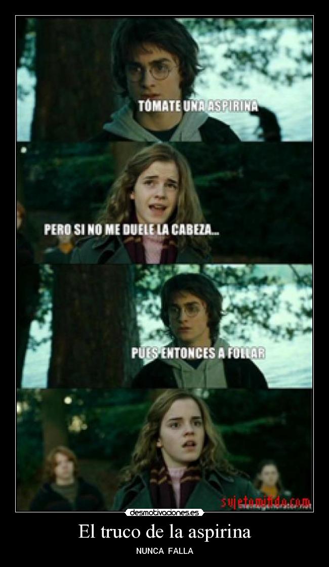 El truco de la aspirina -