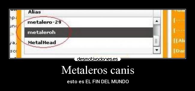 Metaleros canis - 