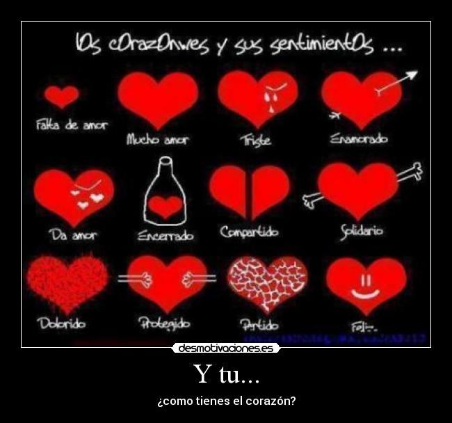 Y tu... - ¿como tienes el corazón?
