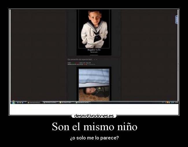 Son el mismo niño -