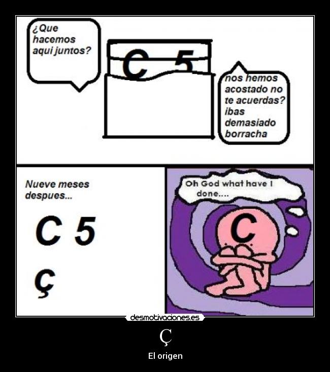 Ç - El origen