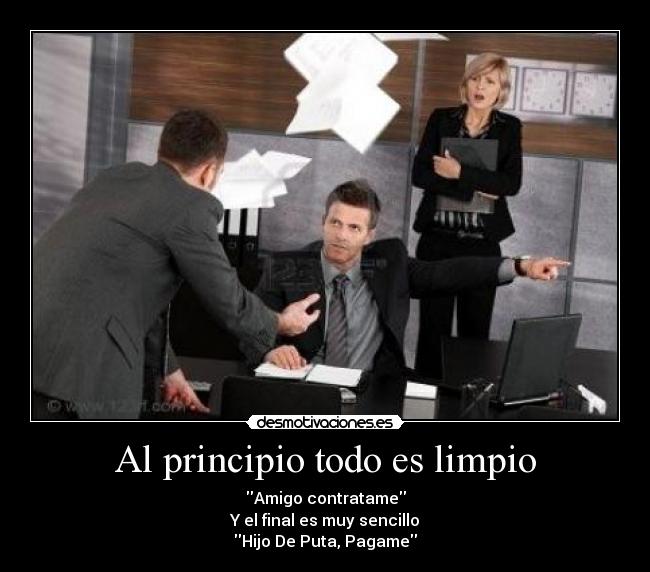 Al principio todo es limpio -