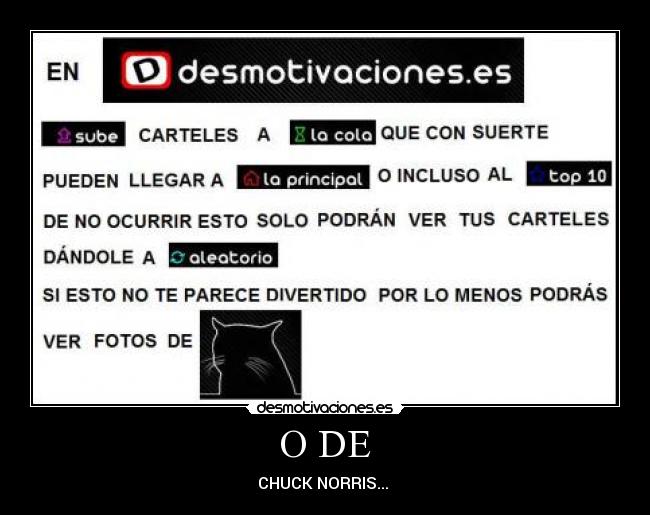 O DE - CHUCK NORRIS...
