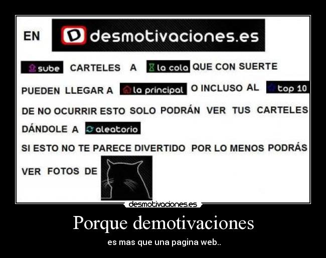 Porque demotivaciones - es mas que una pagina web..