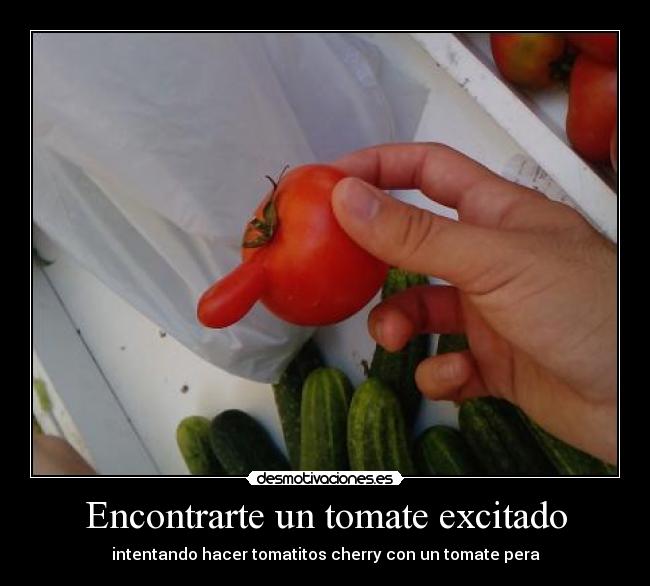 Encontrarte un tomate excitado - 