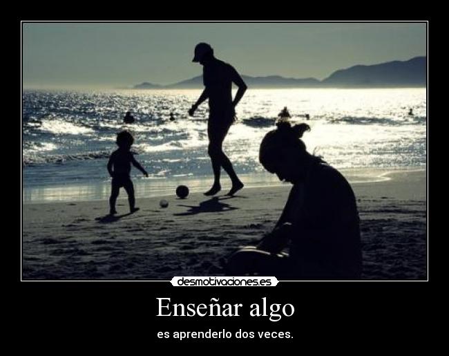 Enseñar algo -