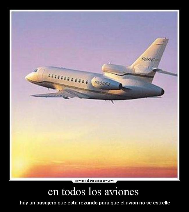 en todos los aviones -