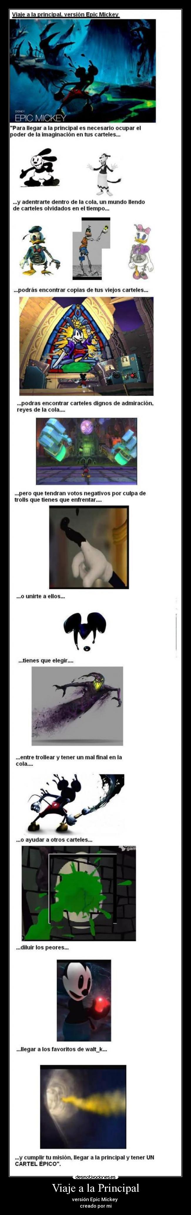 Viaje a la Principal - versión Epic Mickey
creado por mi