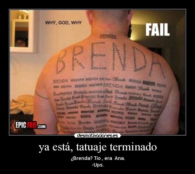 ya está, tatuaje terminado -